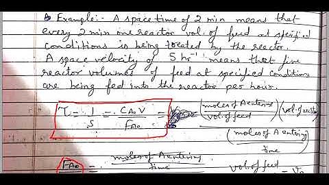 CRE1 Space Time and Space Velocity