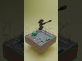 Axe Vs Metal Ball #3d #animation #physics #water #blender #satisfying #shorts