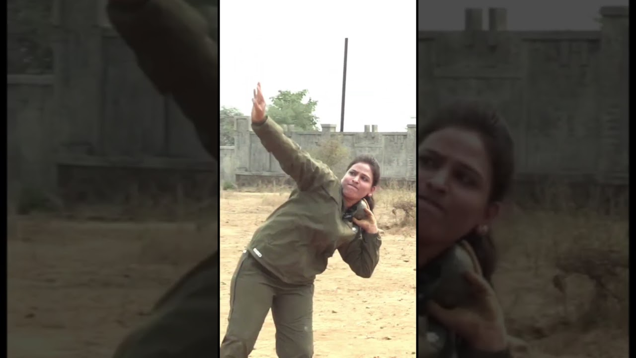 आऊट ऑफ - गोळा  || गोला फेक शुभांगी मैम || Police Bharti 2024 || Police Bharti Ground Practice