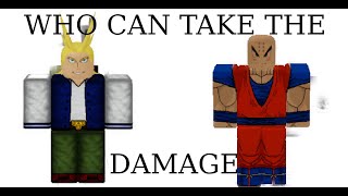 Who can take the most damage... ( Read the Description ) ABA
