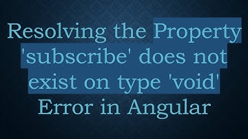 Resolving the Property 