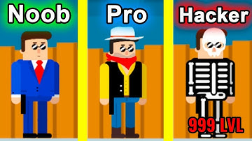 Mr Bullet - NOOB vs PRO vs HACKER Gameplay Android, iOS