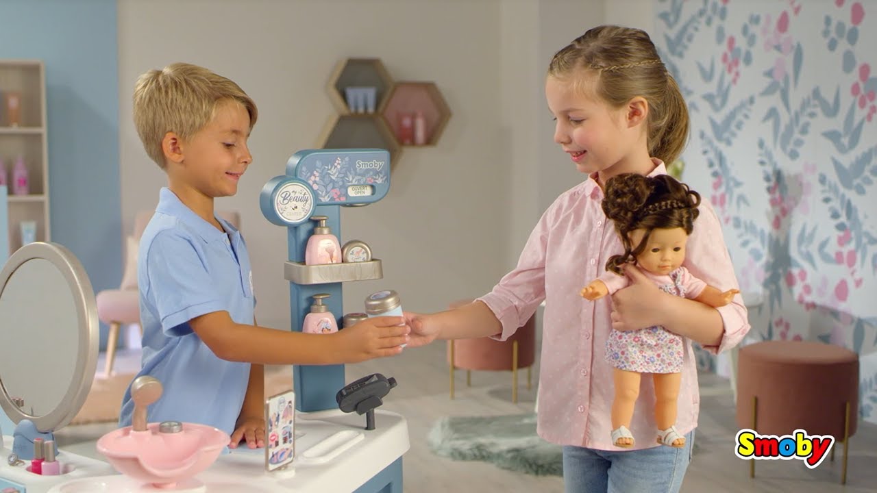 Smoby My Beauty Kosmetikstudio und Die Eiskönigin Frisiersalon für Kinder -  YouTube