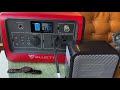 Bluetti EB70 wattage test with portable heaters