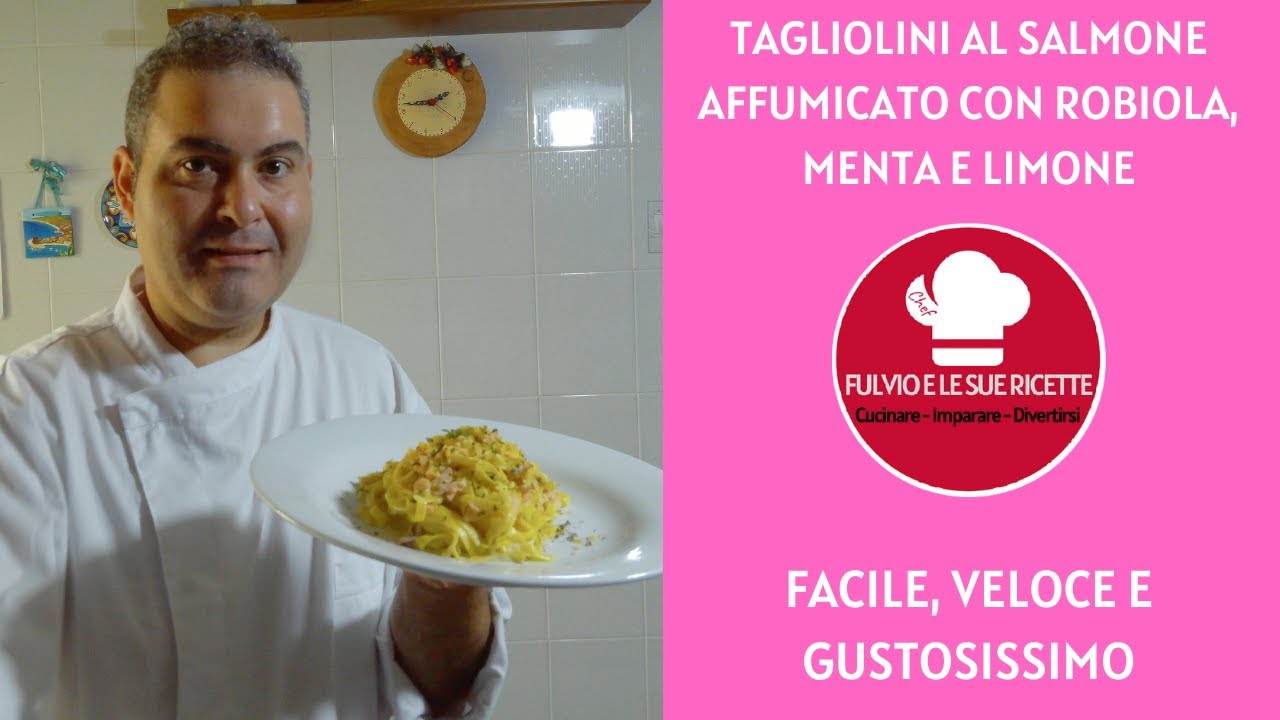 Tagliolini Al Salmone Affumicato Senza Panna Youtube