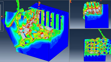 Abaqus CAE meso scale  thermal orthogonal cutting model of Carbon fiber reinforced polymer CFRP