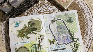 Green Theme Journal With me Ep. 1 || Journaling || Journal with me🌼🌼🌼