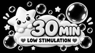 Low Stimulation for Babies 🫧 | Calm Bubble Visuals & Soft Music screenshot 1