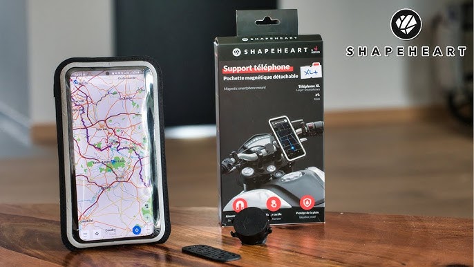 Support Smartphone Magnétique Moto Shapeheart moto : www.dafy-moto