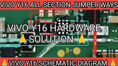 vivo Y16 all section jumper ways vivo Y16 Borneo schematic diagram Borneo hardware solution