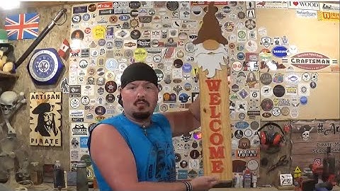 Garden Gnome Welcome Sign, Scroll Saw Project