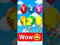 🎈 Pop the Balloons! Numbers Inside 😍✨ | Fun Counting Game #KidsShorts #BalloonPop #LearnNumbers