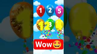 🎈 Pop the Balloons! Numbers Inside 😍✨ | Fun Counting Game #KidsShorts #BalloonPop #LearnNumbers