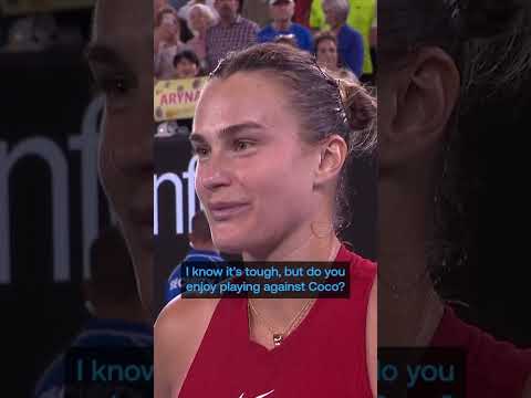 Aryna Sabalenka 🤝 Coco Gauff #AustralianOpen 🇦🇺