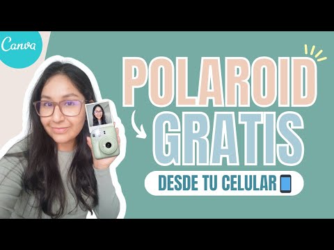 📲​｛𝅛 Cómo PONER EFECTO POLAROID en Canva 𝅛｝📸 FOTOS estilo INSTAX en Canva