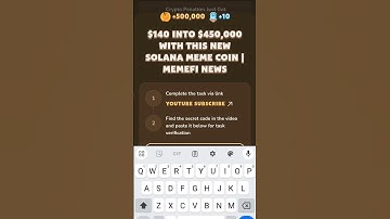 $140 Into $450,000 with This New Solana Meme Coin | MemeFi News memefi code