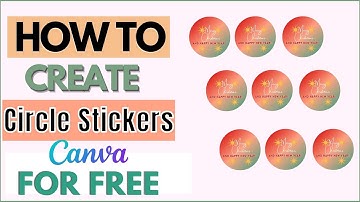 How to create Christmas circle stickers in Canva || Work from home