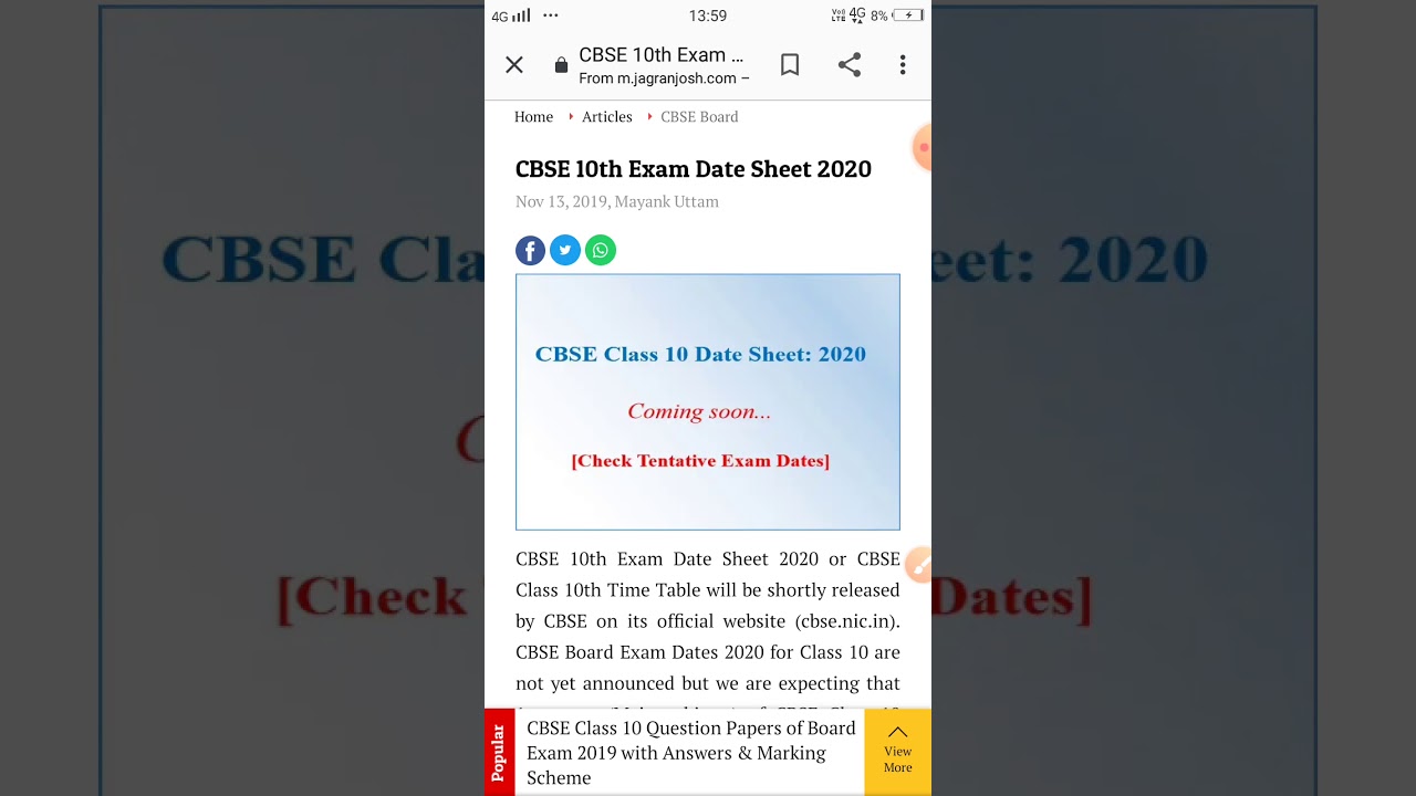 Cbse Tentative date-sheet class. YouTube of 10 - of YouTube 10 - date-sheet Cbse Tentative class.