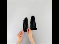 フォーマル用ドットチュール裾ケミカルショート手袋　ブラック427-303　(Formal dot tulle hem chemical short gloves)