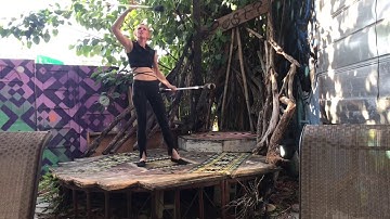 21: Double Contact Staff - Back Pass and Neck Wrap