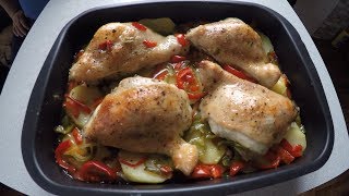Быстрый ужин/Куриное бедро в духовке на противне Быстрый ужин/Куриное бедро в духовке на противне