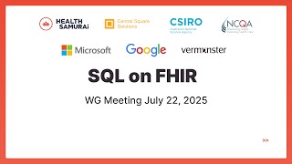 SQL on FHIR WG Meeting | July 22 2025
