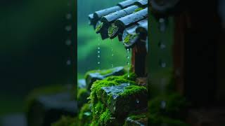 Soothing Rain Drops on Moss 🌧️ | Relaxing Nature Ambience | Peaceful Rain Sound for Sleep Study 2025