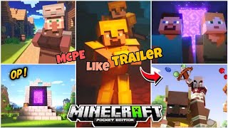 Make Minecraft pocket edition Look Like Trailer | How To Get trailer Graphics in MCPE ( no lag)