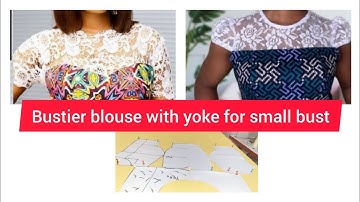 Bustier Blouse  with yoke Pattern Making Tutorial for Beginners/ Fashion Designers.