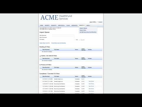 Employer Portal Managing Data Imports: Ascend Benefit administrators powered by WEX health cloud
