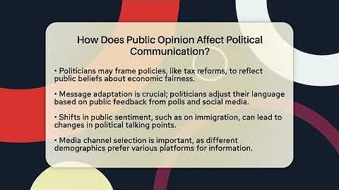 How Does Public Opinion Affect Political Communication? - Making Politics Simple
