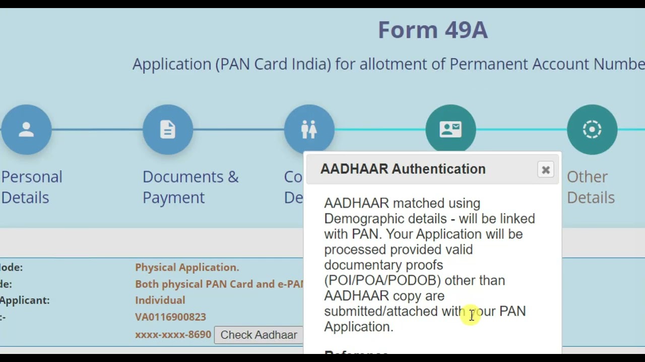 Fresh UTI pan card apply maiayalam, UTI new portal pan card apply physical mode  ,form 49A,