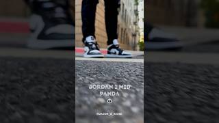 Air Jordan 1 Mid Panda Black & White