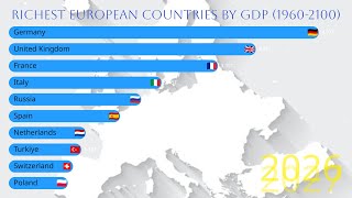 Top 50 Richest European Countries... (1960-2100)