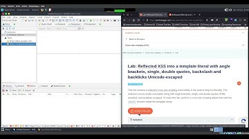 Lab: Reflected XSS into a template literal with angle brackets,  quotes, backslash and backticks
