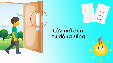 [Tuya Smarthome] Mở cửa đèn tự động sáng- Kịch bản thông minh giữa cảm biến cửa và công tắc wifi