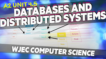 4.5 Databases and Distributed Systems | WJEC Computer Science A Level | A2 | Year 13