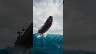 Cargo Ship Faces A Monster Wave 🌊 You Won’t Believe What Happens Next Resimi