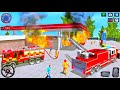 Gas Station on Fire! Only One Truck Can Stop Fire Spread! (Android Gameplay)