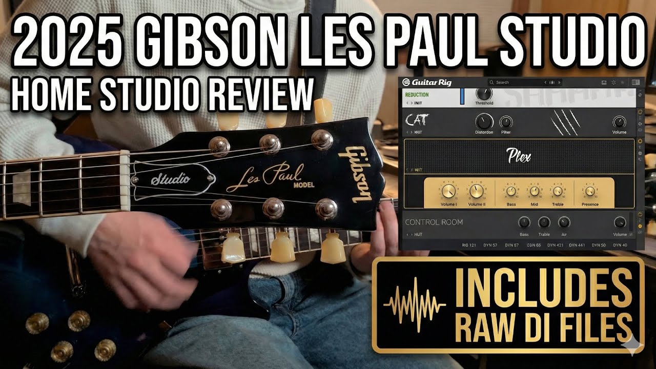 2025 Gibson Les Paul Studio Review (Blueberry Burst) + Guitar Rig
