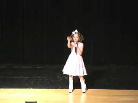 Molly Clark, age 7, singing "When I Grow Up"