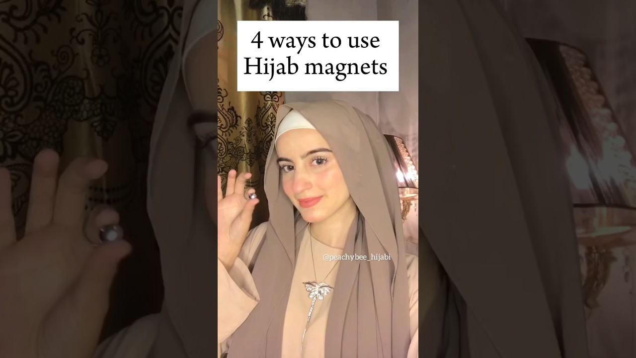 How to use hijab magnets | 4 ways to use hijab magnets