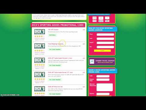 Dicks Sporting Goods Coupons and Coupon Codes