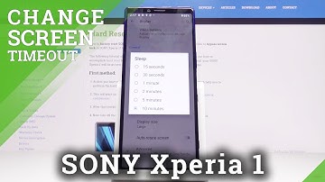 How to Set Screen Timeout in SONY Xperia 1 – Blackout Time
