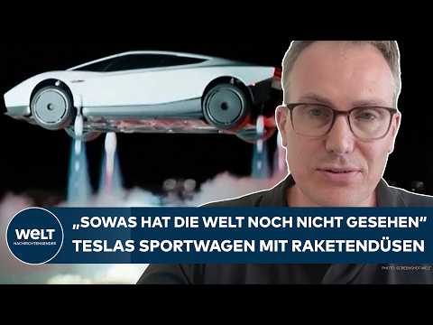 TESLA: "The world has never seen anything like this" - Elon Musk's new sports car with rocket thr...