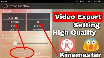 EXPORT VIDEOS IN SMALL SIZE + HIGH QUALITY | KINEMASTER | KINEMASTER  VIDEO EXPORT SETTING ||