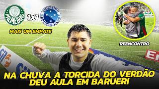 MESMO NA CHUVA A TORCIDA DO VERDÃO DEU AULA E FEZ A SUA PARTE EM BARUERI! Palmeiras x Cruzeiro