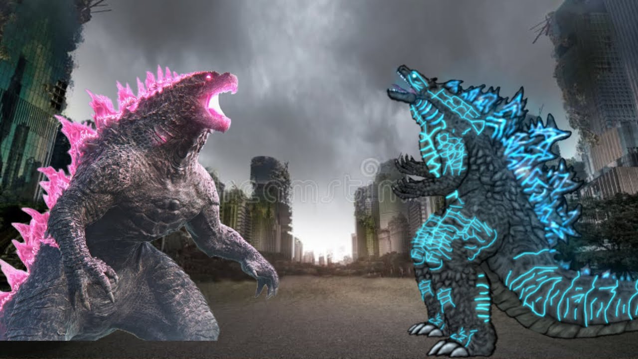Evolved godzilla vs supercharged godzilla