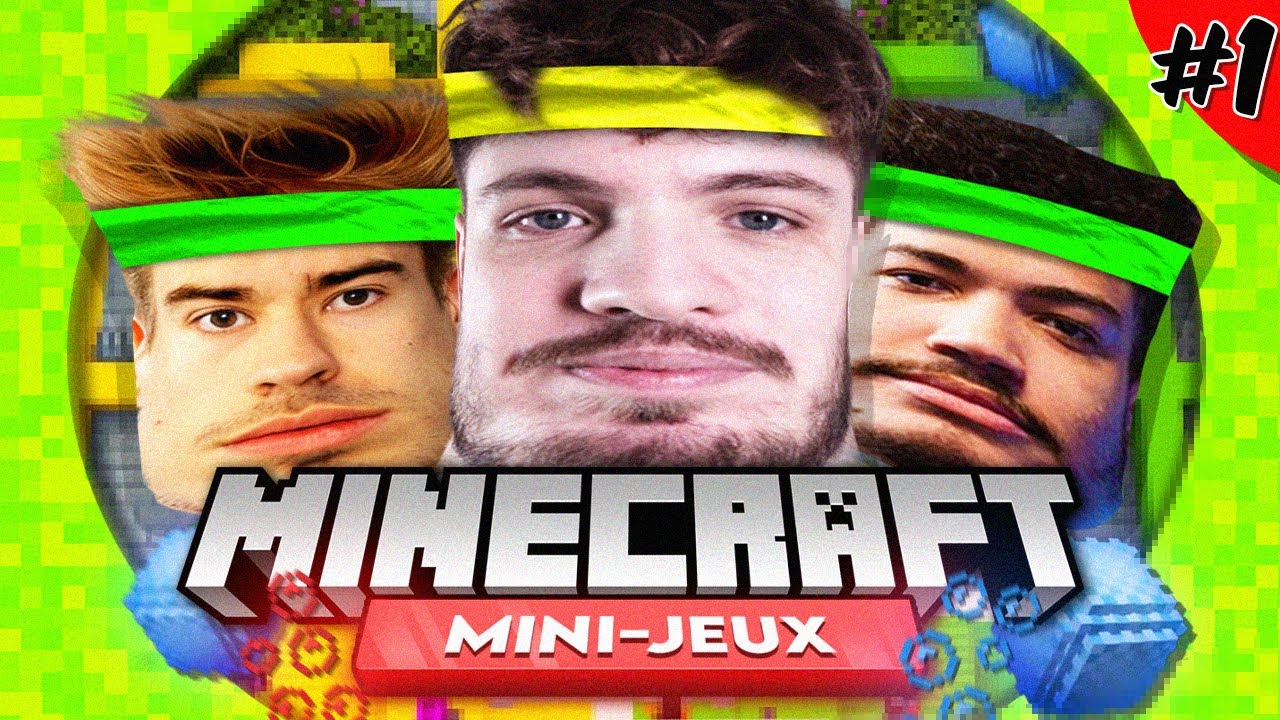 VOD // Minecraft Mini-jeux - Terracid, Potatoz, Hugo, Grimkujow, Jean, Leo-paul, Mouette
