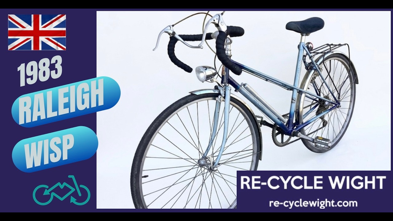1983 Raleigh Wisp Vintage Steel Ladies Mixte Bicycle made in